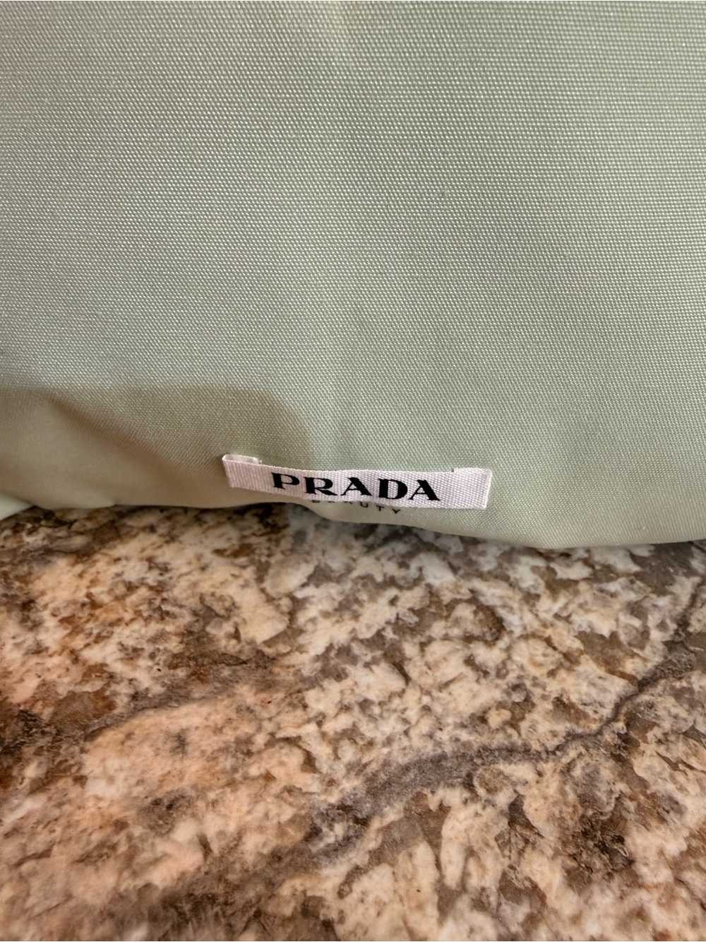 PRADA Nylon Tote in Mint Green